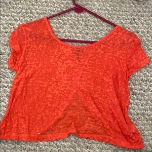 Heather crop top